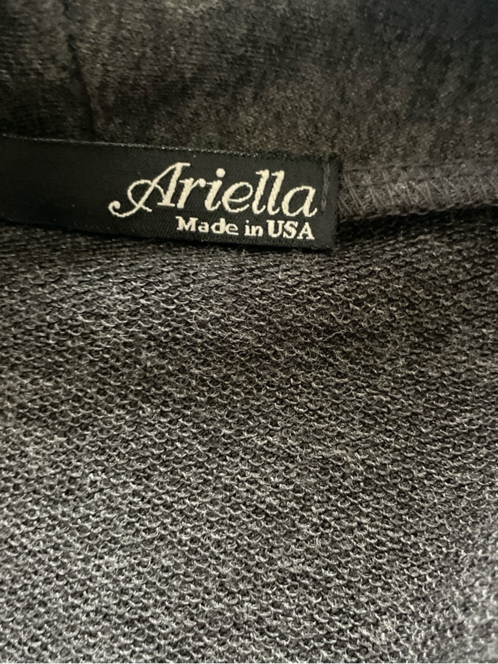 Ariella Open-Front Knit Cardigan - Charcoal Gray - Picture 4 of 4